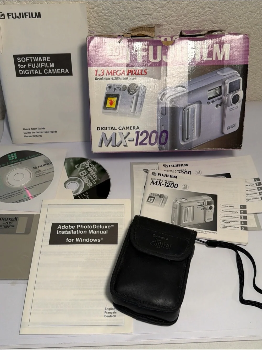 Fujifilm MX-1200 Digital Camera Box - Purple Packaging